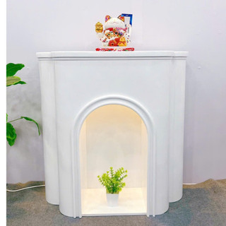 Kệ Lò Sưởi Trang Trí Giáng Sinh phong cách Bắc Âu kèm led siêu xinh