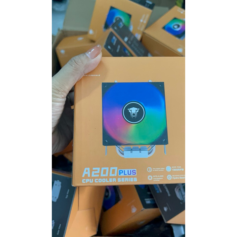 Tản nhiệt khí CPU Leopard A200 Plus - Đen | Fan 92mm led RGB