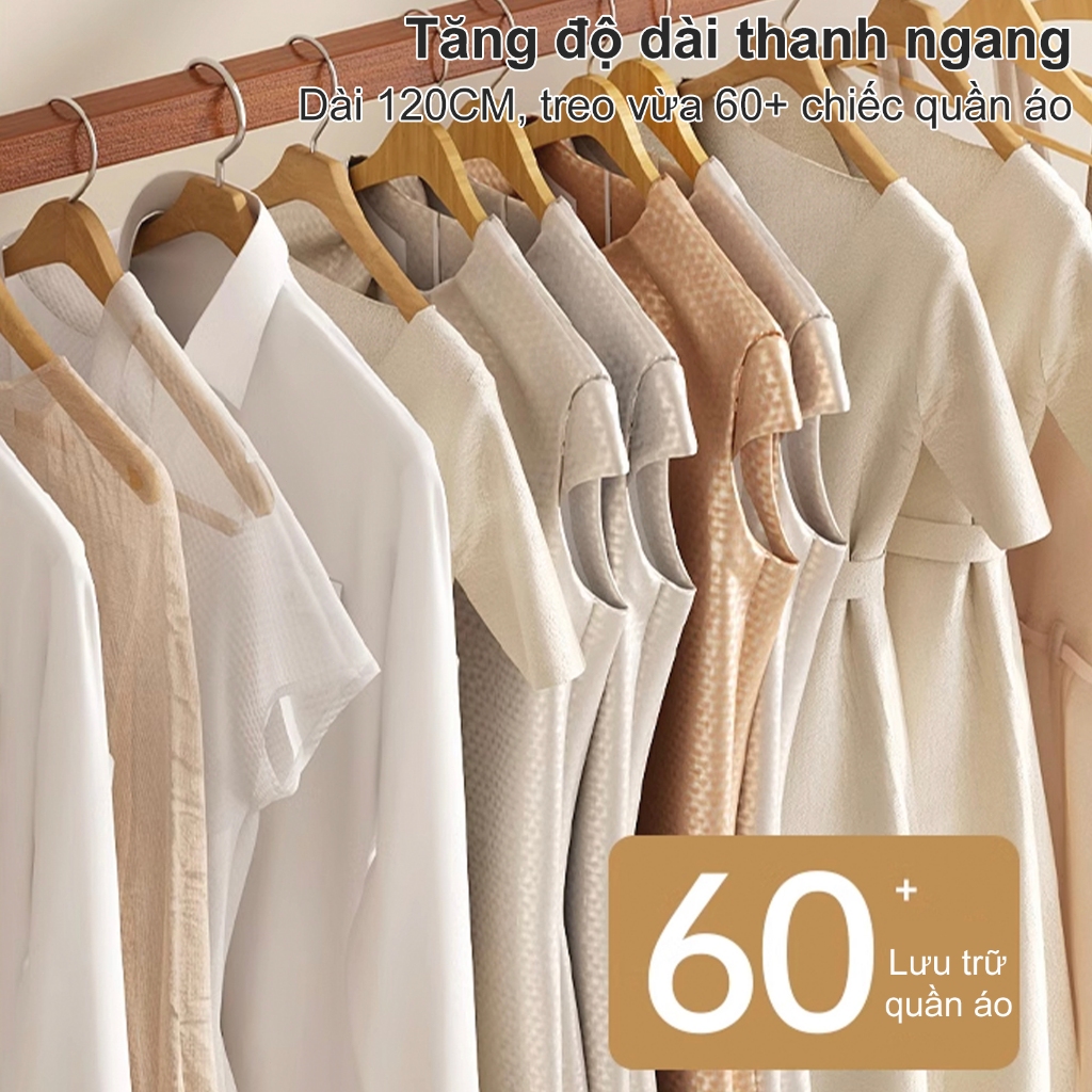 HEINO Kệ Treo Quần Áo  Sào Treo Đồ 1 Tầng Gỗ Rắn Đơn Giản Chắc Chắn Tiện Lợi Nhiều Giàn Phơi | BigBuy360 - bigbuy360.vn