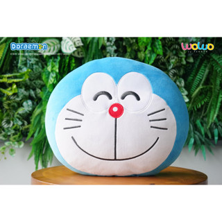 Gối ôm, Gối tựa lưng Doraemon 33cm, Gối Sofa Gấu Bông Cute Cao cấp, Mềm mịn Dễ thương - Chính hãng từ WOWO by TAGGER