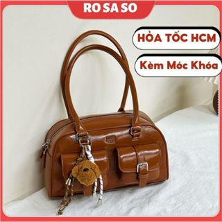 Túi xách nữ ROSASO đẹp hai hộp hot trend mẫu mới 2024 đi làm đi chơi đẹp kẹp nách đeo vai lớn TX157