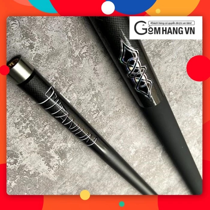 Gậy Bida Gramax 2, Cơ Bida Gramax 2 Mạ Cacbon tay cầm đường kính vừa phải. Đánh chắc tay, không cong