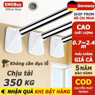 Cây treo quần áo thông minh giá treo quần áo đa năng thanh treo quần áo tiện lợi thanh treo rèm không cần khoan tường