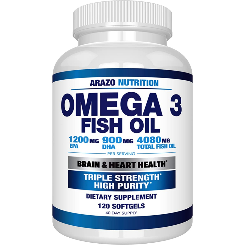 Arazo Nutrition Omega 3 Fish Oil - Viên Uống Dầu Cá Cải Thiện Trí Nhớ, Hỗ Trợ Sức Khỏe Tim Mạch 120v