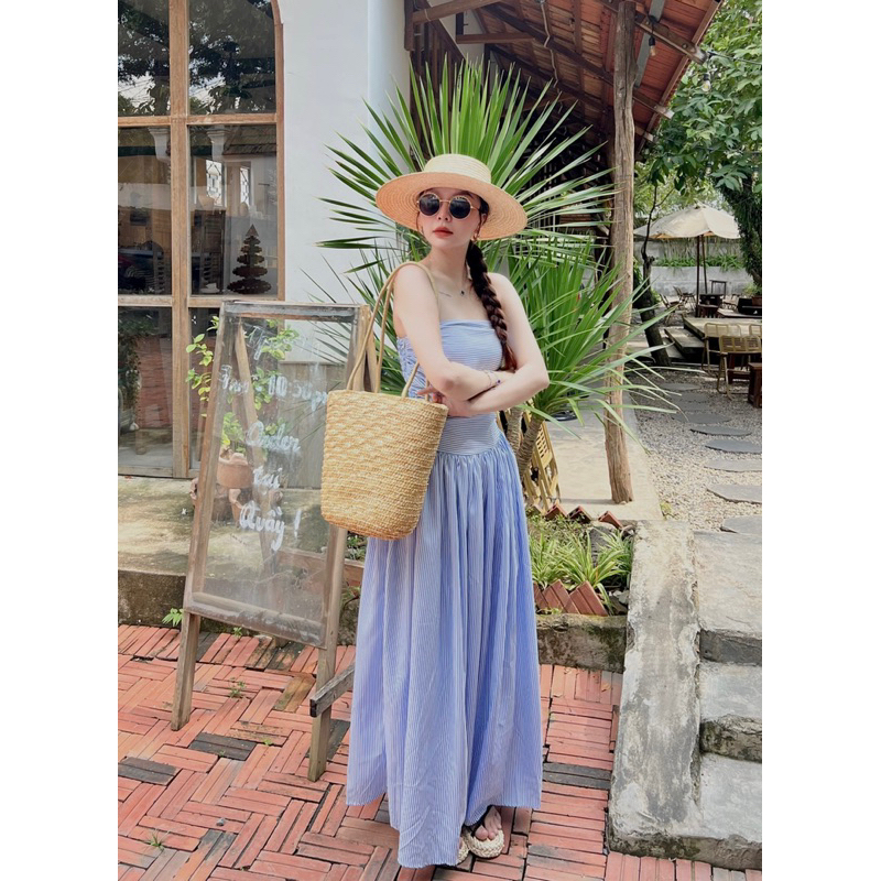 váy đi biển đầm maxi đi biển uimeecloset thiết kế 2 lớp | BigBuy360 - bigbuy360.vn