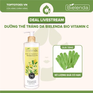 [DEAL LIVESTREAM] Dưỡng thể trắng da Bielenda Bio Vitamin C dưỡng ẩm, làm sáng mịn da