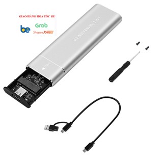 Box ổ cứng SSD M2 sata NVME 2230/2242/2260/2280 ZEADOW hợp kim nhôm USB 3.2Gen2 10Gbps