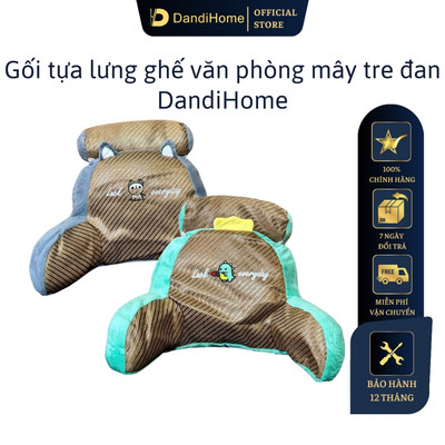 Gối tựa lưng đầu giường mây tre đan DandiHome mềm mại, tiện dụng cho mùa hè