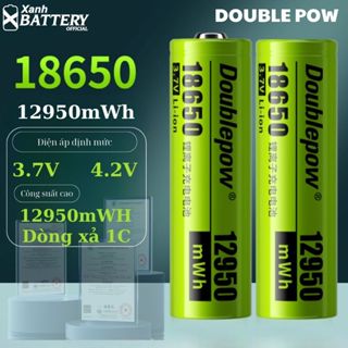 Pin sạc 18650 Doublepow 3.7V 12950mWh dòng xả cao, công suất lớn cho , đèn chiếu sáng,xe điện- Dung lượng thực không ảo