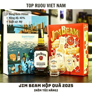 [Top Rượu VN] Jim Beam White - Black - Honey 700ml [Chính Hãng]