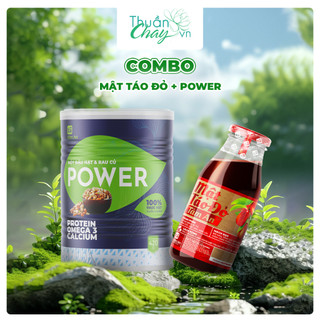  COMBO BỘT POWER 420g & MẬT TÁO ĐỎ TÂM AN 250ml  - Bột ngũ cốc đậu hạt rau củ 
