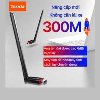 USB WiFi Tenda U6 300Mbps, Thu sóng WiFi cho Laptop PC máy bàn, làm việc văn phòng lướt web