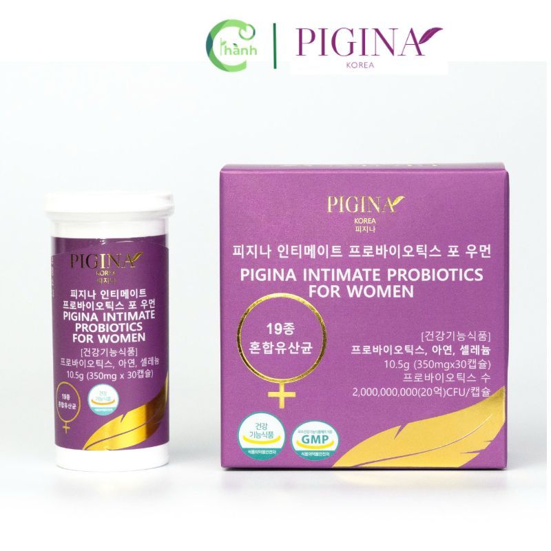 Viên uống bổ sung lợi khuẩn phụ nữ Pigina intimate probiotics for women hộp 30 viên