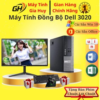 Case Máy Tính Đồng Bộ DELL Optilex 3020SFF Dùng Văn Phòng Core i7 i5 i3 ,Ram 8G, SSD 256GB- BH 1 năm