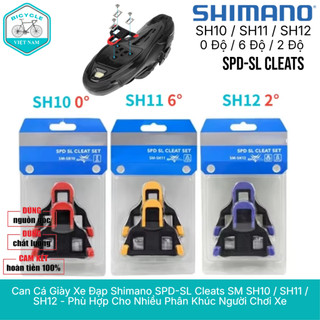  Can Cá Giày Pedan Xe Đạp Road Shimano SPD-SL Cleats SM-SH10   SM-SH11   SM-SH12 – Chính Hãng 