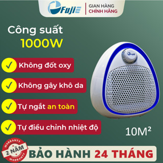 Quạt sưởi gốm mini CH-202 FUJIE, cân bằng đổ ẩm, tiết kiệm điện năng, Hàng chính hãng bảo hành 12 tháng