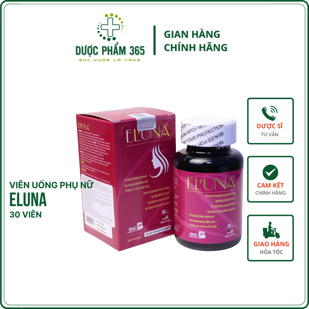(MẪU MỚI) Eluna – Bổ khí huyết, chống lão hoá ở phụ nữ