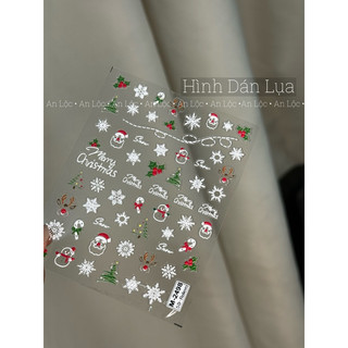 hình dán nail noel mẫu mới nhất