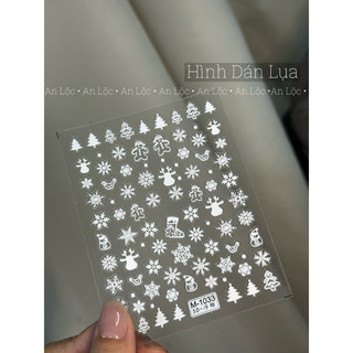 hình dán nail noel mẫu mới nhất