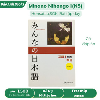 Sách - Minna No Nihongo Sơ Cấp I (N5) Bản mới in màu - Bản Chính Honsatsu ( SGK)