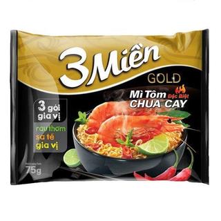  Combo 5 Mì tôm chua cay Ba Miền Gold 