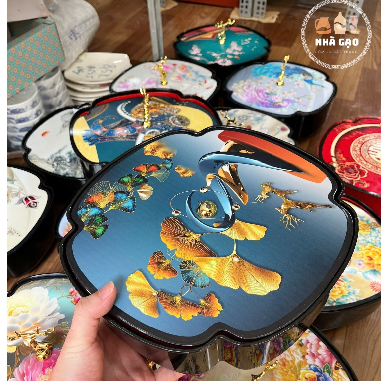 Khay Đựng Mứt Tết-Khay Đựng Bánh Kẹo Tết,Hoa quả khô,Đồ ăn vặt/Thố Mứt Tết NHỰA Cao Cấp/Shop Nhà Gao
