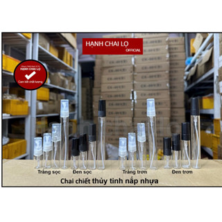 CHAI CHIẾT THUỶ TINH 2ML,3ML,5ML,10ML NẮP NHỰA -lọ chiết nước hoa