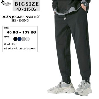 40-105KG Quần Jogger Nam Nữ Bigsize Hè - Đông 2 Chất Vải 4 Màu - MÃ 03