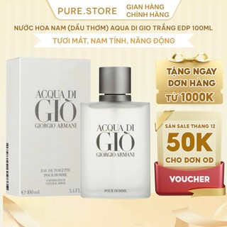  Nước hoa nam Acqua Di Gio EDT 100ml Nước hoa Giò nam hương thơm nam tính tươi mát 