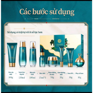 Set bộ mỹ phẩm dưỡng da Nhân sâm Linh chi toàn diện 10 món
