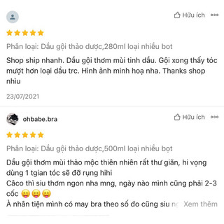 Dầu gội thảo mộc cao cấp