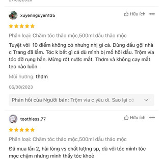 Dầu gội thảo mộc cao cấp
