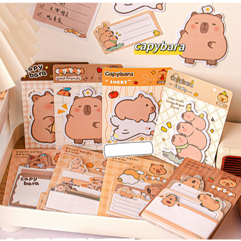 Sổ note capybara chuột lang nước N91  ngựa thần sổ note cute sổ note dễ thương