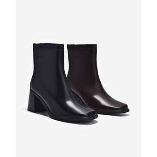 [MẪU MỚI] Giày Boot Nữ Zucia Mũi Vuông Chỉ Nổi - GTH86