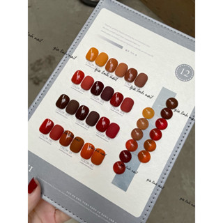 Set sơn gel 12  Bubgir HÀNG MỚI  nâu tây 15ml, chất sơn đặc và mướt kèm bảng màu (  HOT .. HOT.. 2024 )