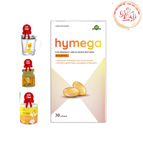 Viên uống DHA siêu tinh khiết cho mẹ bầu Hymega hộp 30 viên