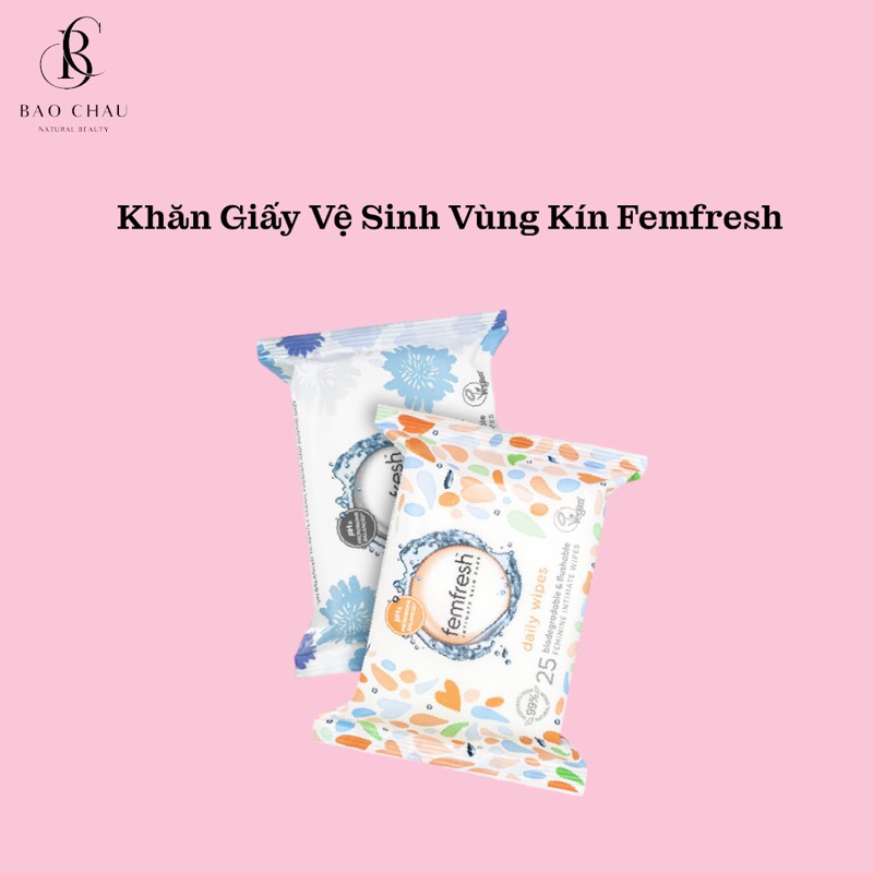 Khăn Ướt Vệ Sinh Vùng Kín Phụ Nữ Femfresh Intimate Skincare Wipes