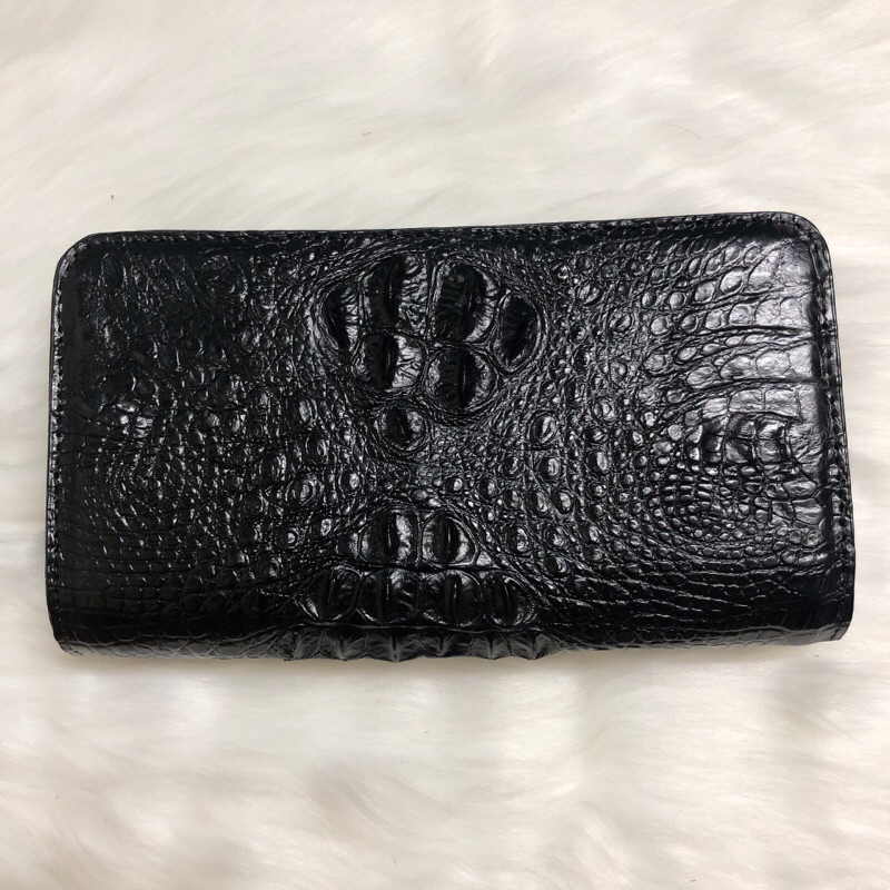 Ví da cá sấu thật, kích thước 22cm-12cm-4.5cm