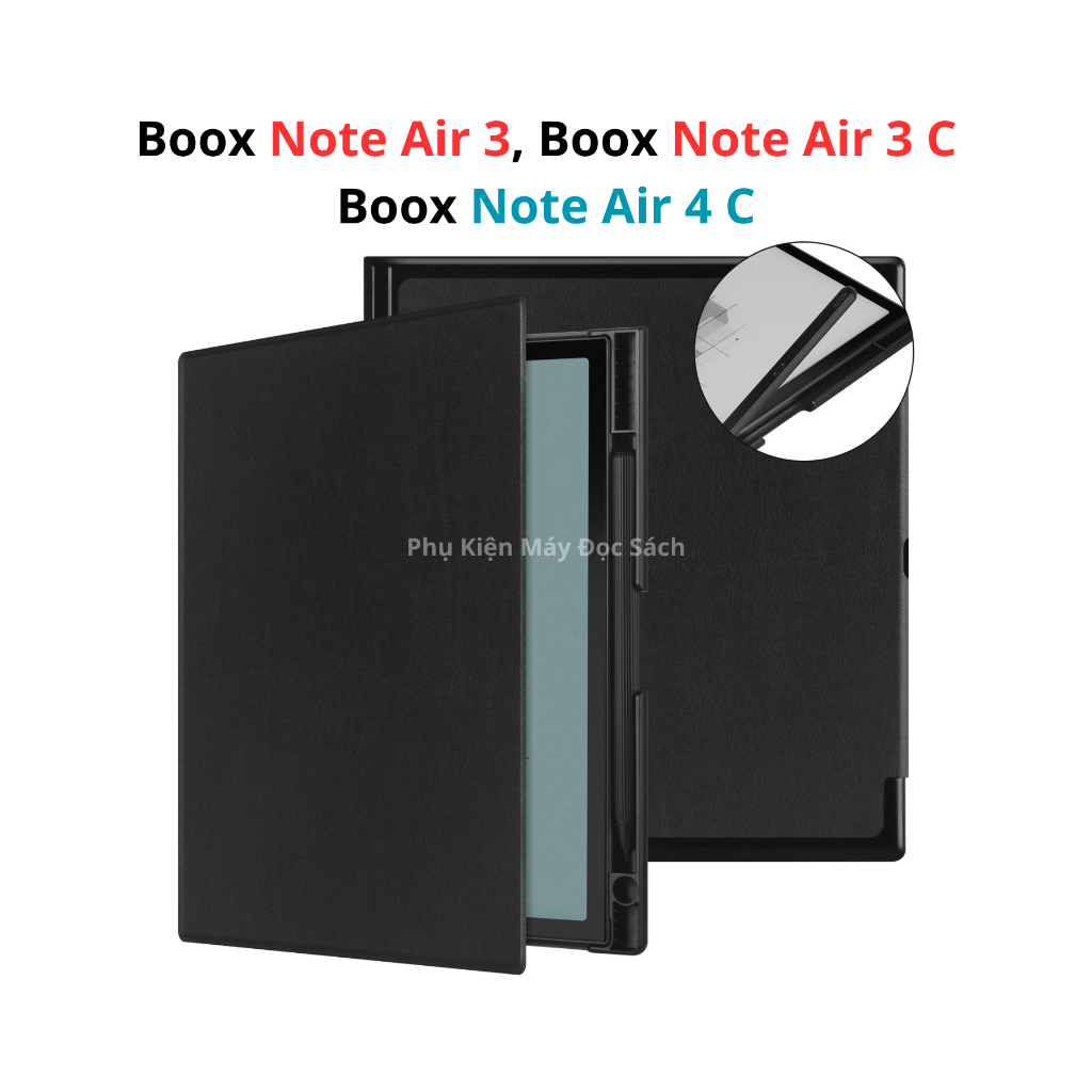 Bao Da Cover Boox Note Air 3/Note Air 3 C/Note Air 4 C, Case Máy Đọc Sách Boox Note Air 3, Boox Note