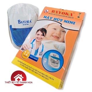 Máy hút dịch mũi trẻ em Bayoka - Máy hút dịch mini (tặng kèm 2 đầu hút mũi ) Bảo hành 1 năm