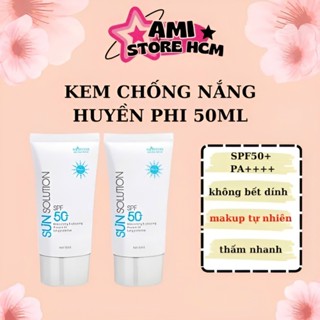 2 Hộp Kem Chống Nắng Nâng Tone Dưỡng Trắng Da Mặt HUYỀN PHI MORENA SPF 50+ 50ml