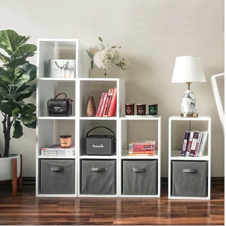 Kệ Để Sách - Kệ Sách Tổ Ong 8 Ô Diện Tích Lớn Vừa Decor Vừa Đựng Sách