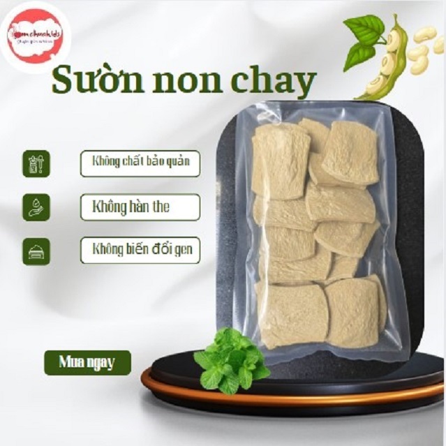 Sườn non chay loại ngon 1kg, 500g thuần chay - đồ ăn chay dinh dưỡng ngon bổ