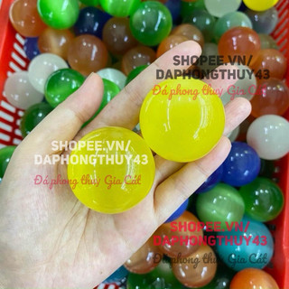 Bi cầu đá mắt mèo 5cm