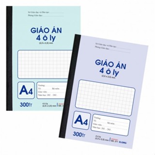 Sổ Giáo án ô ly, vở ô ly 200 trang -  300 trang - 120 trang - vở 200 trang 4 ô li khổ A4, B5