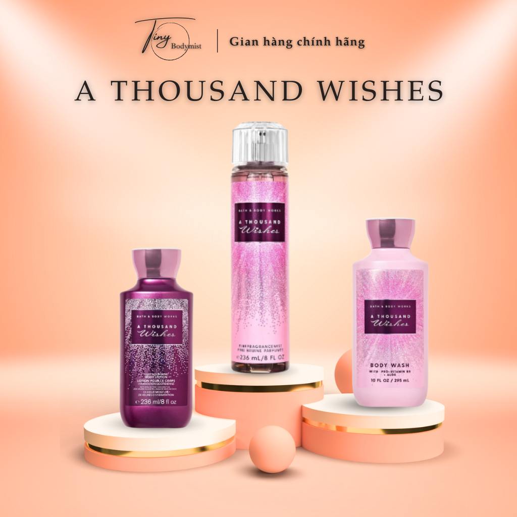 Xịt Thơm Toàn Thân A Thousand Wishes Body Mist Bath and Body Works 36ml -236ml