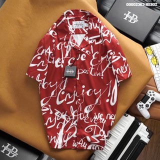 Áo sơ mi pijama Natural Heboz 3M, sơ mi nam ngắn tay họa tiết cao cấp - 00002363