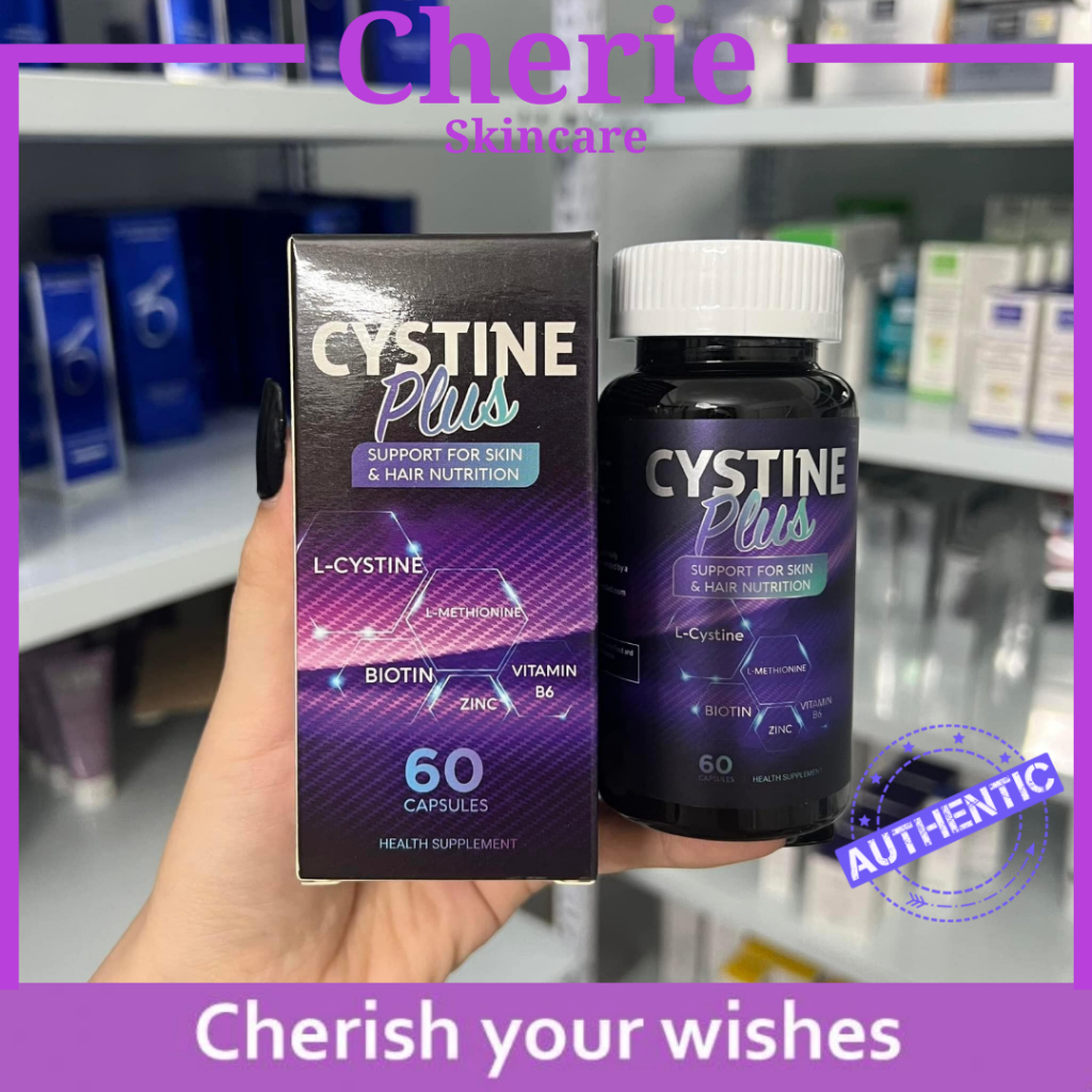 ( Chính hãng) Viên uống Cystine Plus đẹp da, ngăn rụng tóc và giảm sắc tố 60 Viên