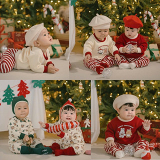 Embes Bộ dài noel tết thu đông embes mềm cho bé trai gái