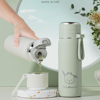 Bình Nước Giữ Nhiệt Kèm Cốc Uống Pochoco Dễ Thương Cho Các Bé 